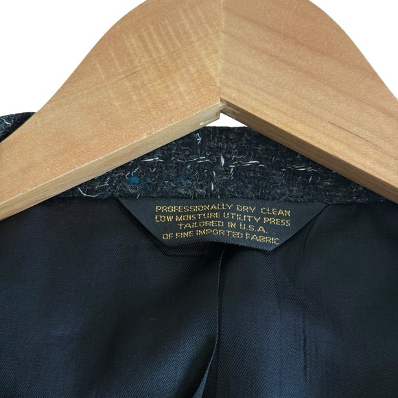 Nino Cerruti Rue Royale Man In Wool 100% Pure Wool Coat Blazer Men Size XL - Picture 7 of 9